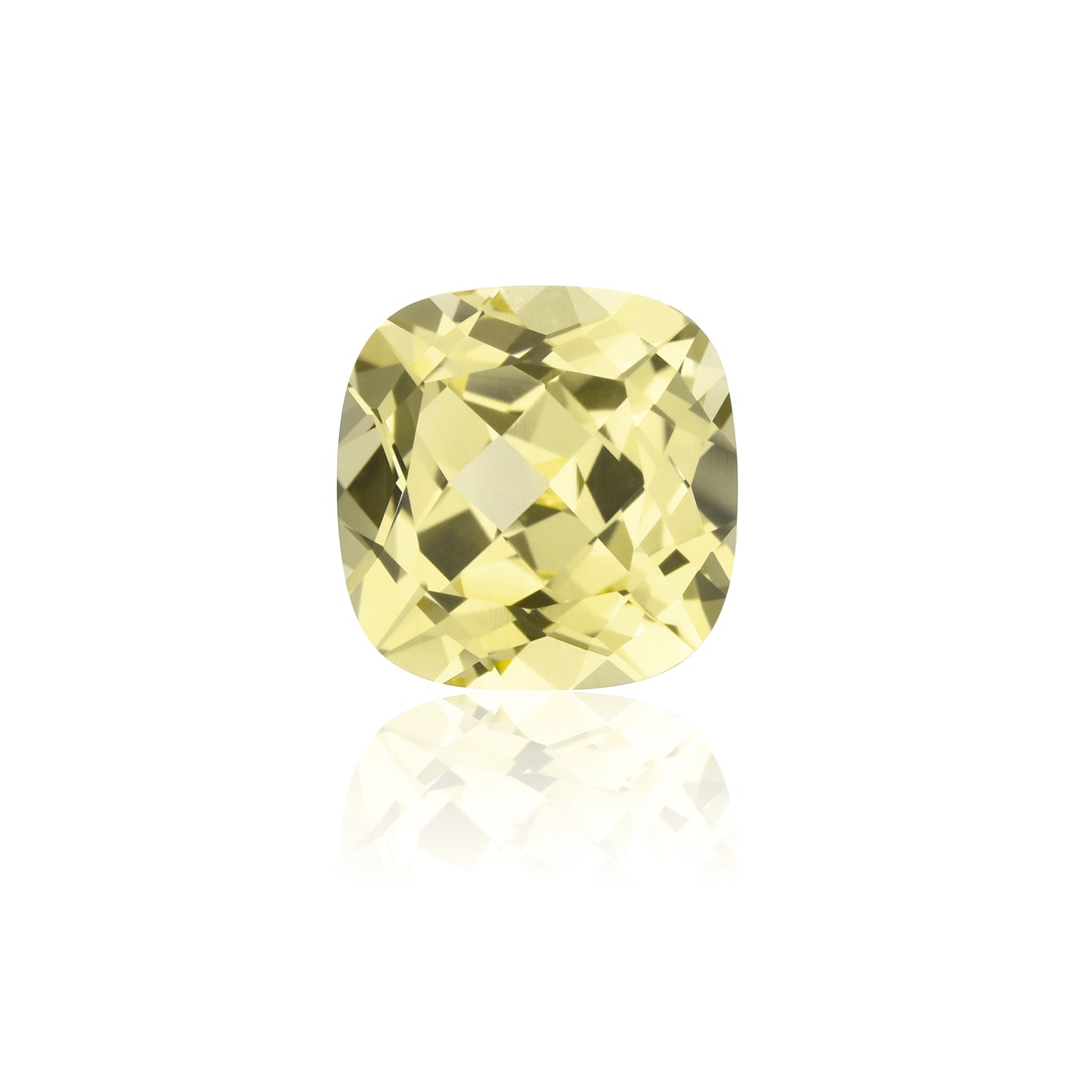 Lab Grown Yellow Sapphire, Cushion Shape Gemstone Loose