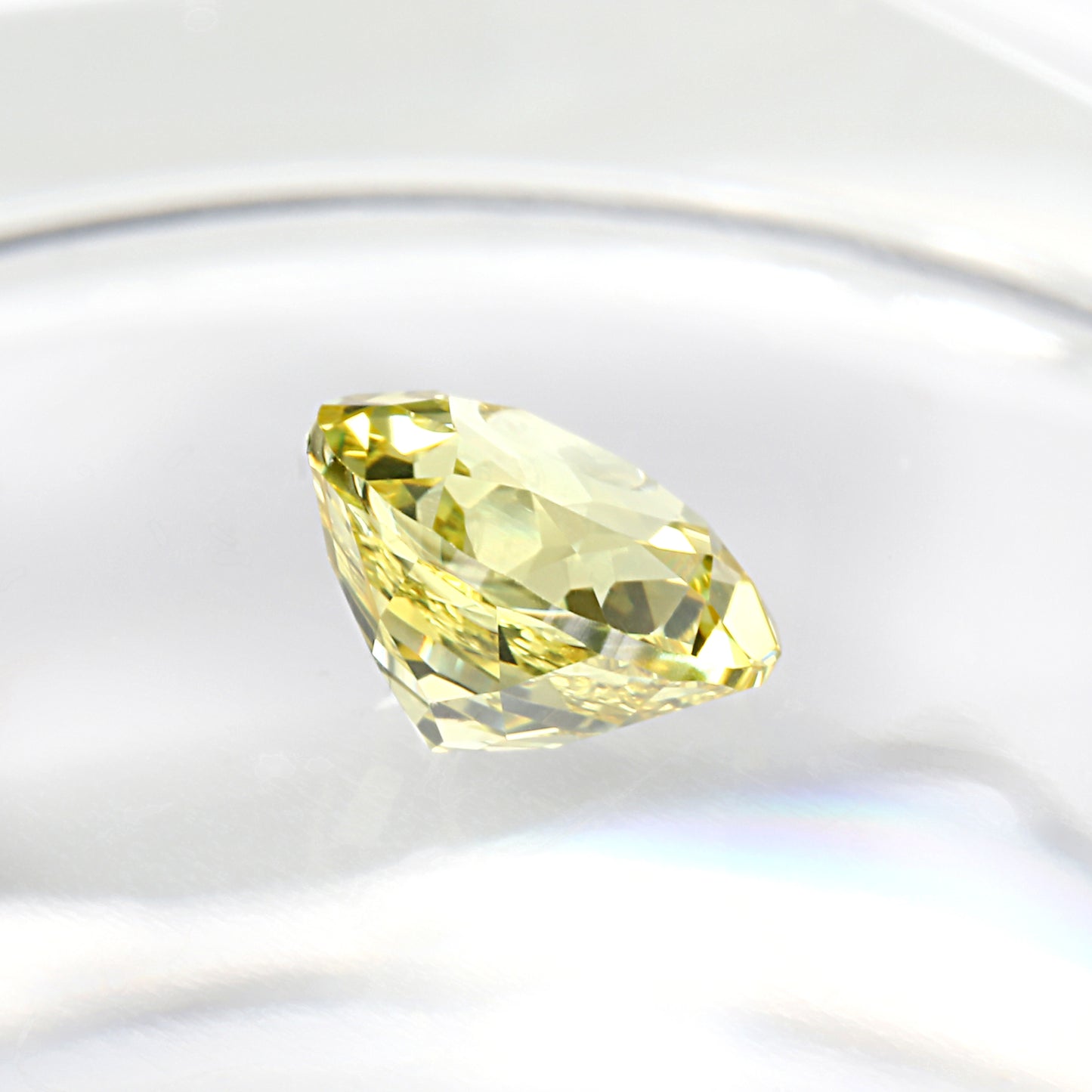 Lab Grown Yellow Sapphire, Round Shape Gemstone Loose