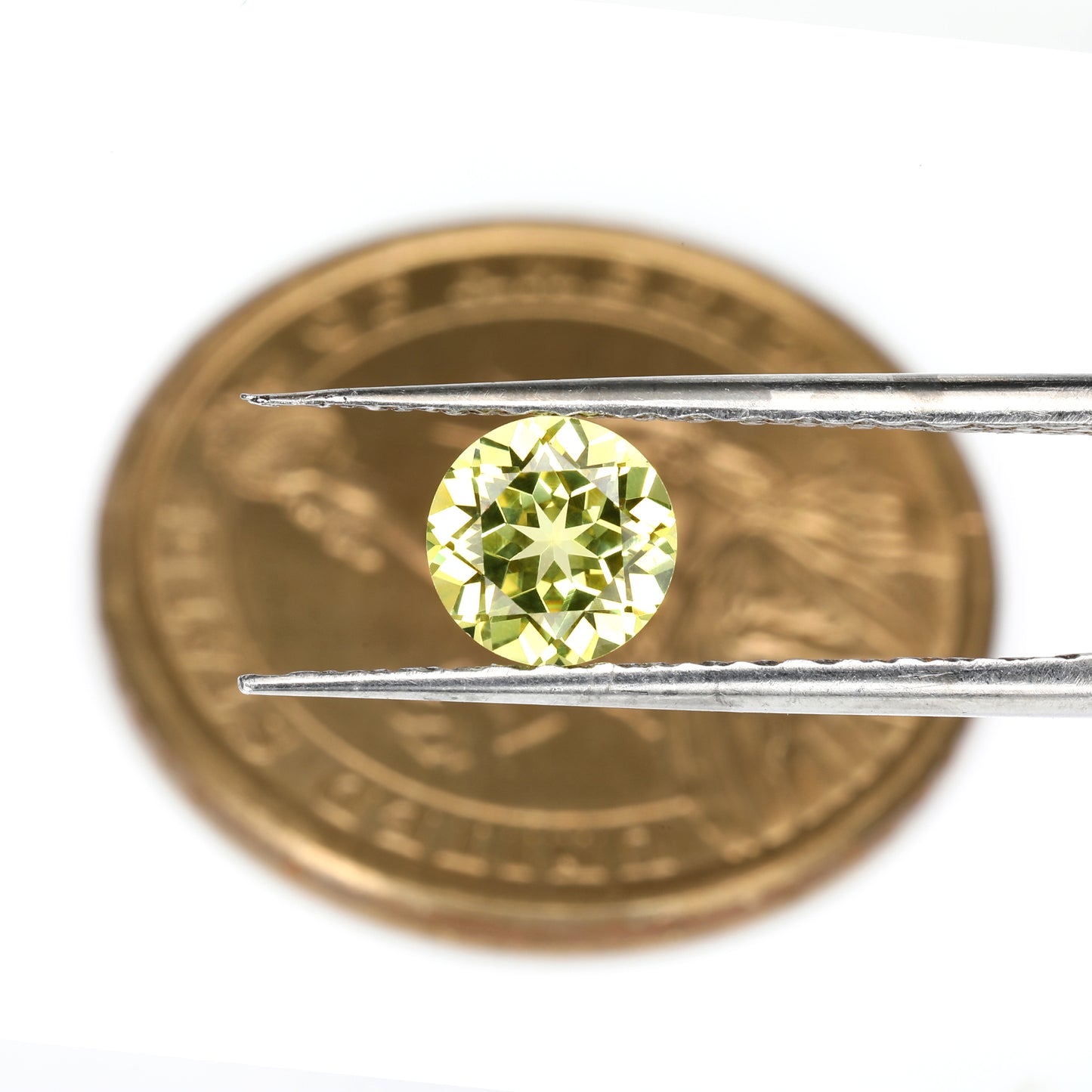 Lab Grown Yellow Sapphire, Round Shape Gemstone Loose