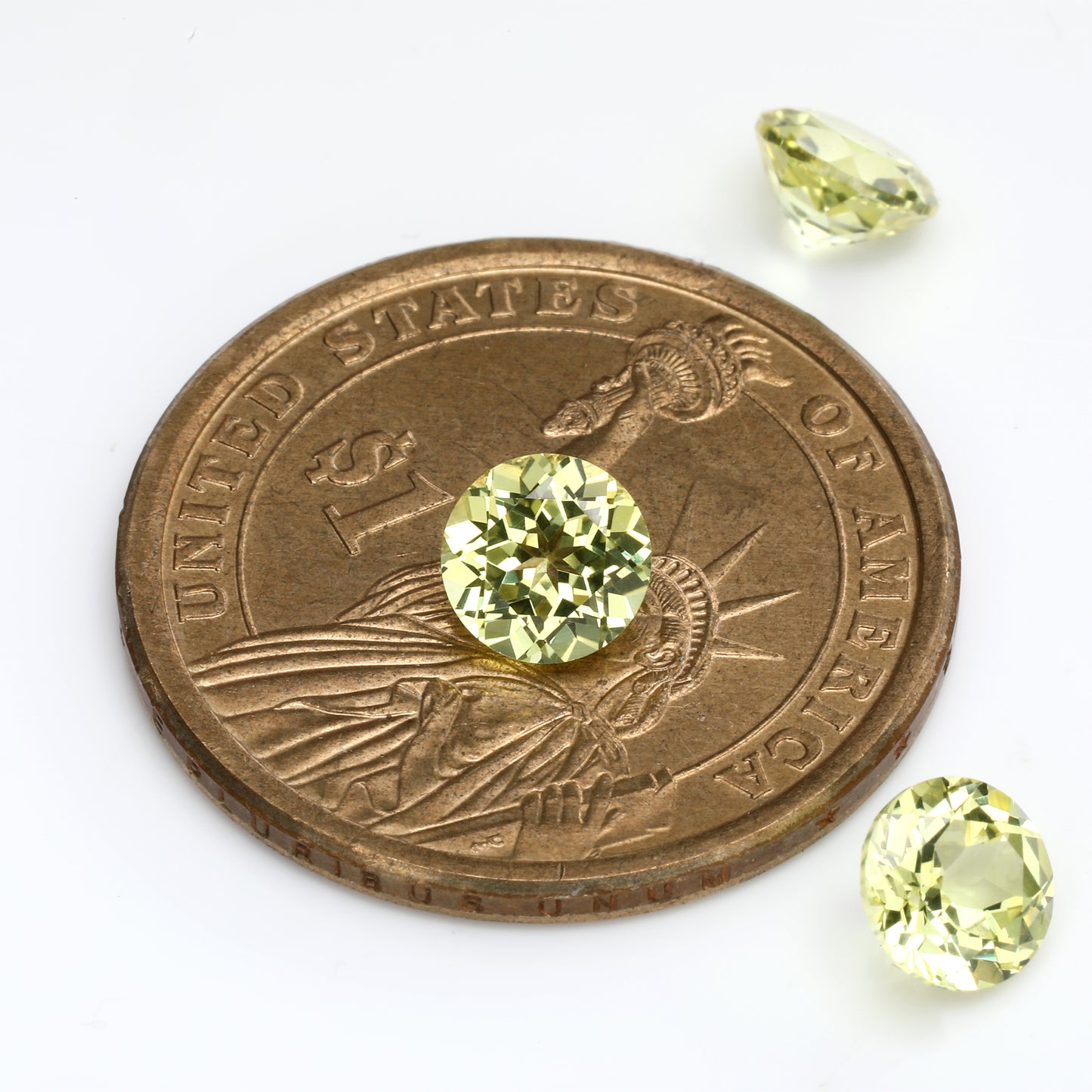 Lab Grown Yellow Sapphire, Round Shape Gemstone Loose