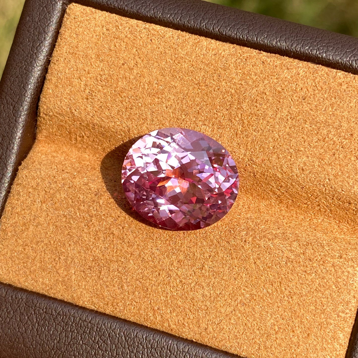 Lab Grown Morgan Pink Sapphire, Oval Shape Gemstone Loose