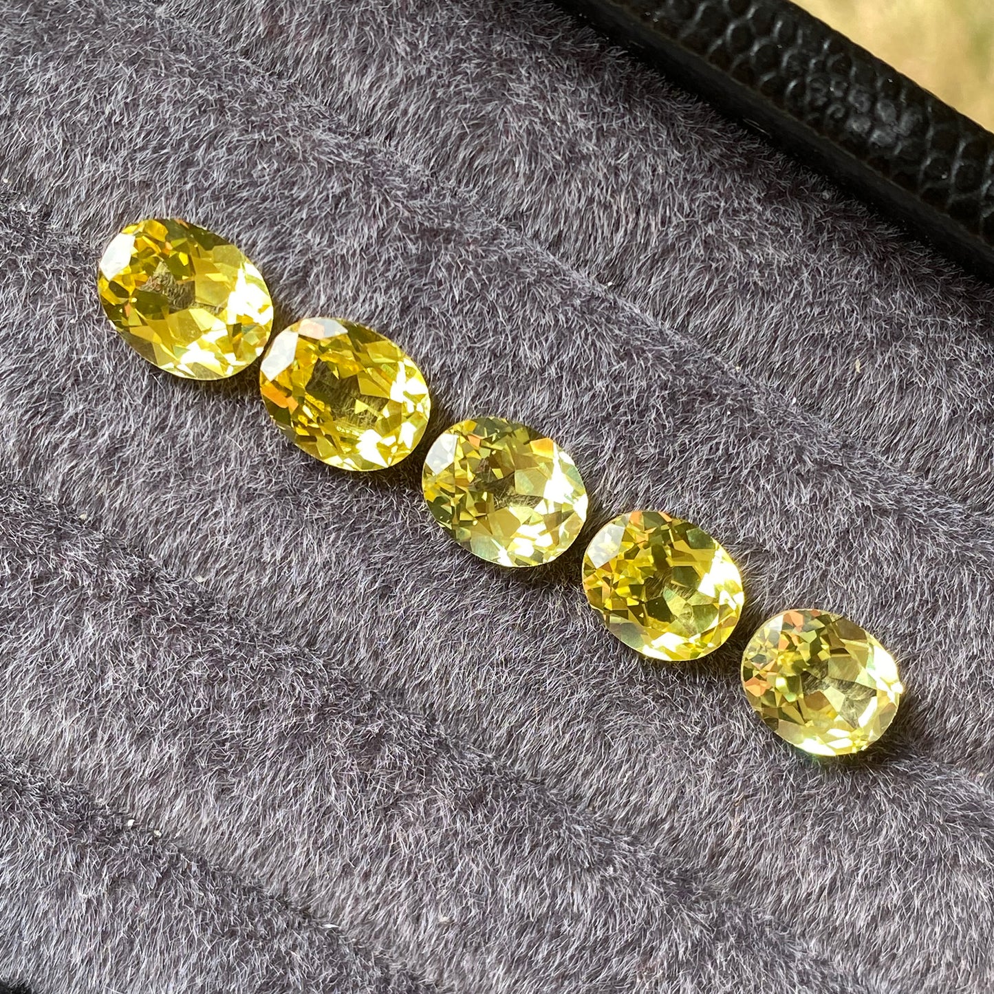 Lab Grown Yellow Sapphire, Oval Shape Gemstone Loose