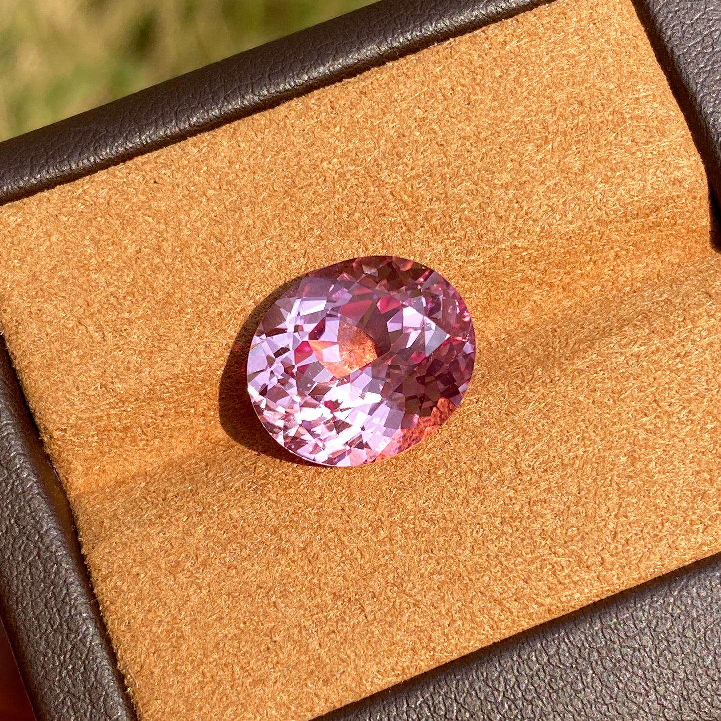 Lab Grown Morgan Pink Sapphire, Oval Shape Gemstone Loose