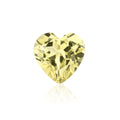 Lab Grown Yellow Sapphire, Heart Shape Gemstone Loose