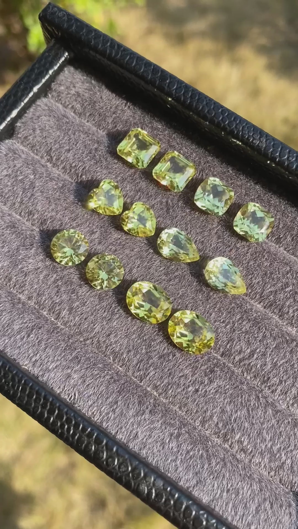 Lab Grown Yellow Sapphire, Heart Shape Gemstone Loose